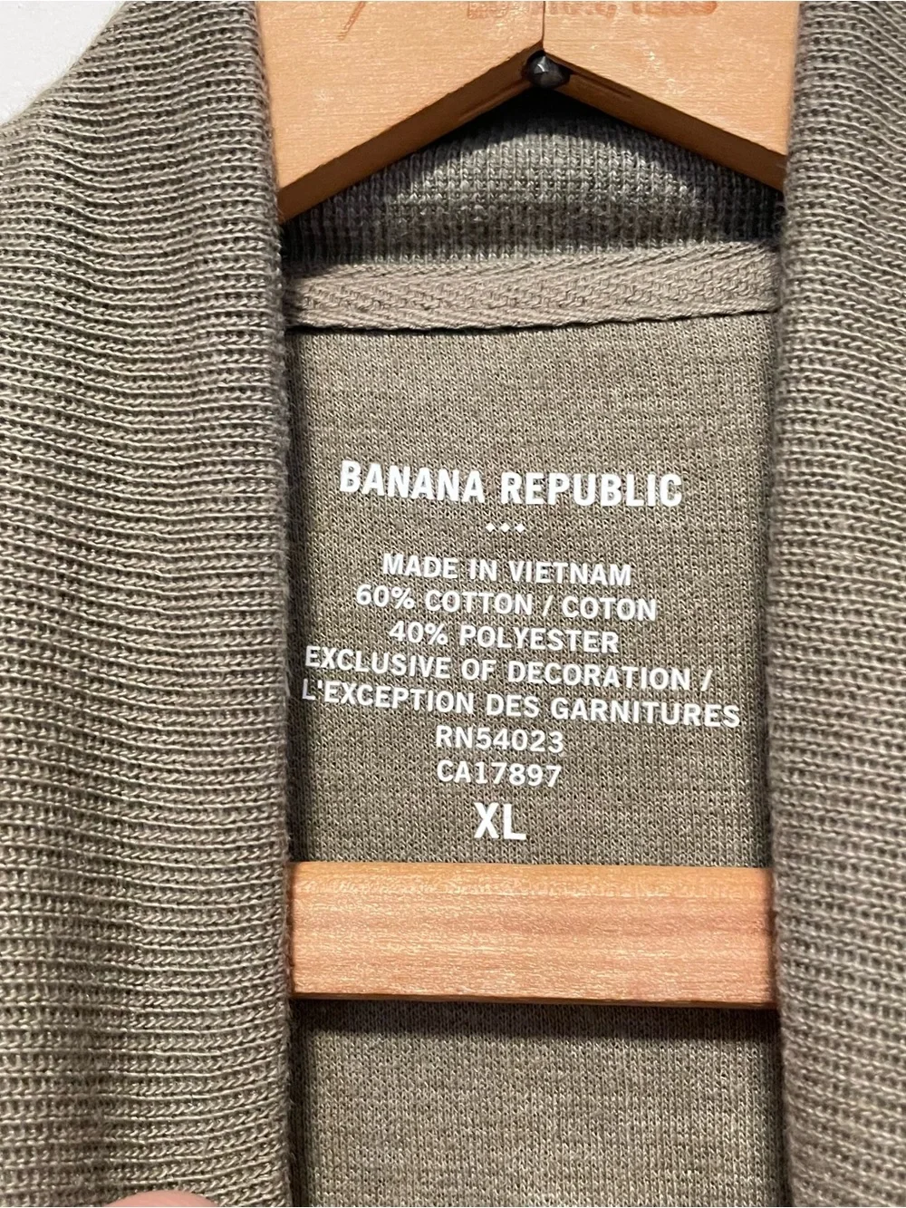 Banana Republic Mock Neck Henley Pullover Button Sweater Olive Khaki Mens XL